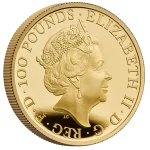 55. 2022 Lunar Year of the Tiger United Kingdom One Ounce Gold Proof Coin