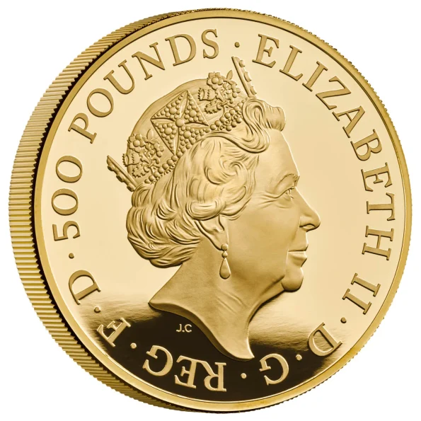56.2 2022b Lunar Year of the Tiger United Kingdom Five-Ounce Gold Proof Coin