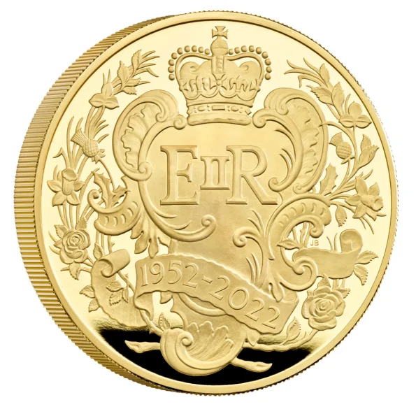 72. 2022 The Platinum Jubilee of Her Majesty The Queen UK 5oz Gold Proof Coin