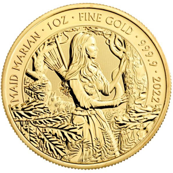 78. 2022 Bullion Myths And Legends Maid Marian 1oz Gold Coin