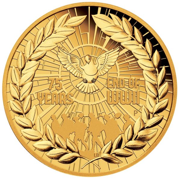81. 2020 End of WWII 75th Anniversary 2oz Gold Proof Coin