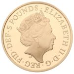 2. 2018 GOLD PROOF FIVE POUNDS (£5) FOUR GENERATIONS OF ROYALTY