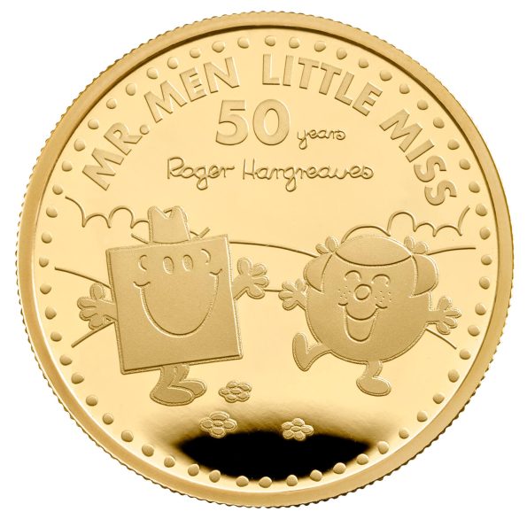 21. 2021 Mr. Strong and Little Miss Giggles – The 50th Anniversary of Mr. Men Little Miss UK One Ounce Gold Proof Coin