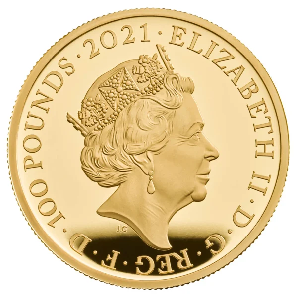 21.2 2021b Mr. Strong and Little Miss Giggles – The 50th Anniversary of Mr. Men Little Miss UK One Ounce Gold Proof Coin