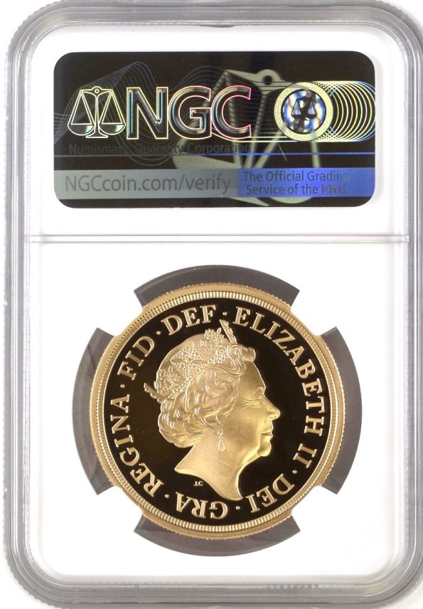 24.2 2021b GOLD PROOF £5 POUNDS St George