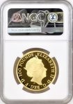 25. 2021 GOLD PROOF £100 BRITANNIA AND THE LION 1OZ COIN