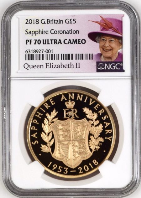 Queen Elizabeth II Sapphire Coronation