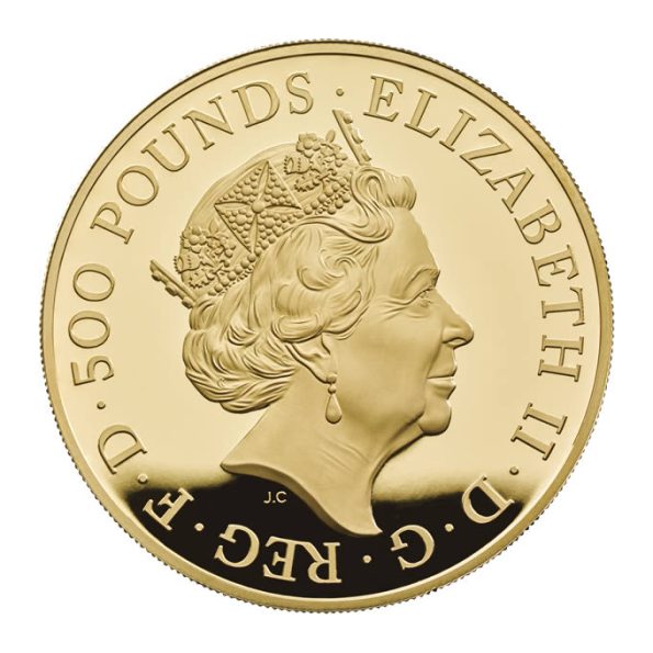4.2 2018b Lunar Year of the Dog UK Five Ounce Gold Proof Coin