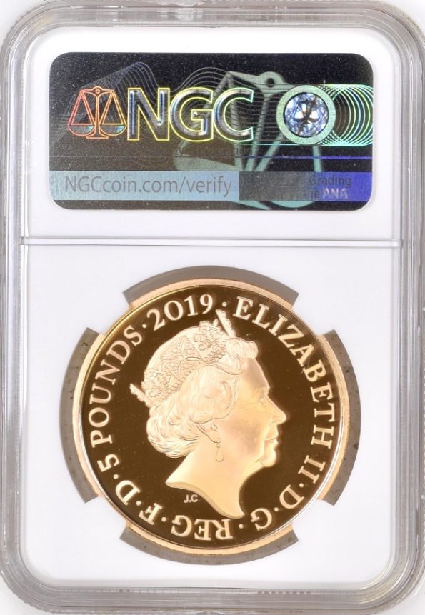 8.2 2019b TOWER OF LONDON SERIES, CEREMONY OF THE KEYS GOLD PROOF £5